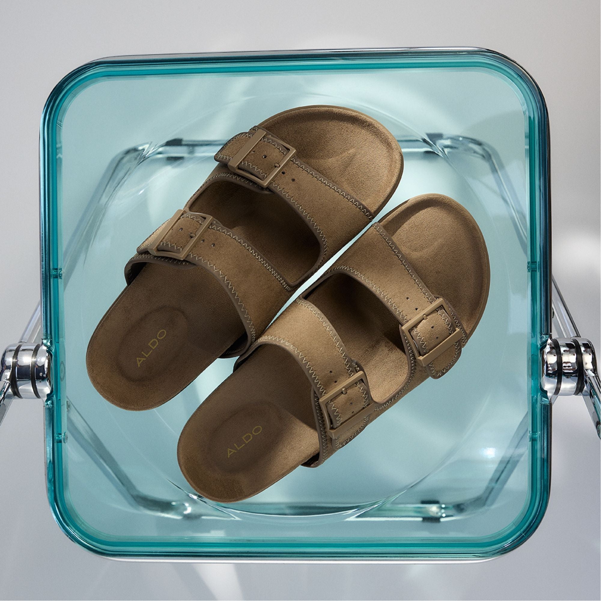 Aldo | Sunnyside Light Brown Men's Slides - Slide sandal