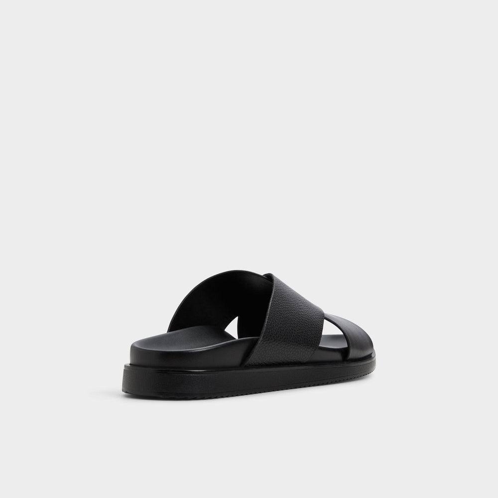 Aldo | Darley Black Men's Sandals & Slides - Strappy flat sandal