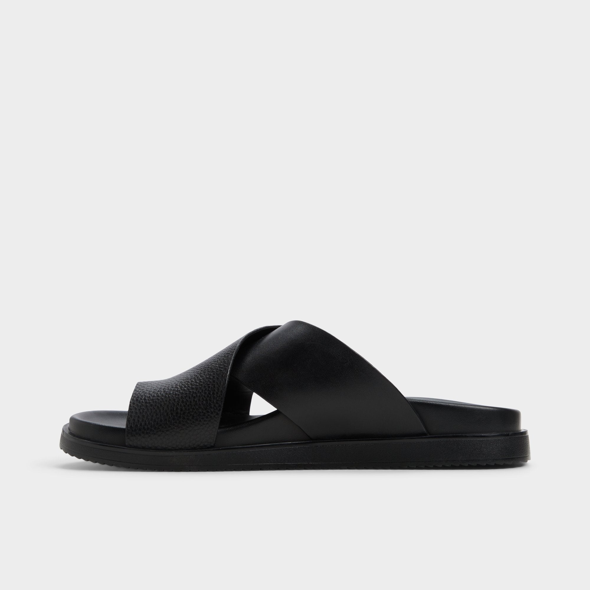 Aldo | Darley Black Men's Sandals & Slides - Strappy flat sandal