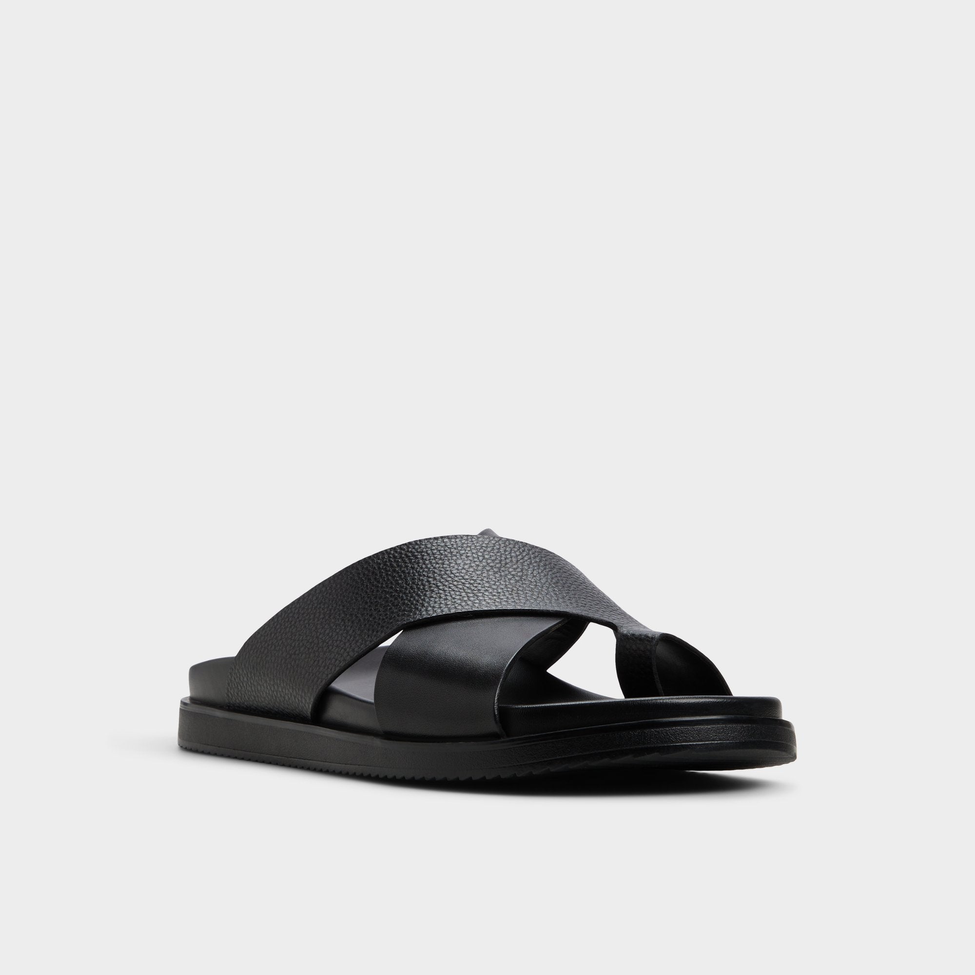 Aldo | Darley Black Men's Sandals & Slides - Strappy flat sandal