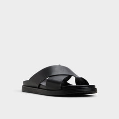 Aldo | Darley Black Men's Sandals & Slides - Strappy flat sandal