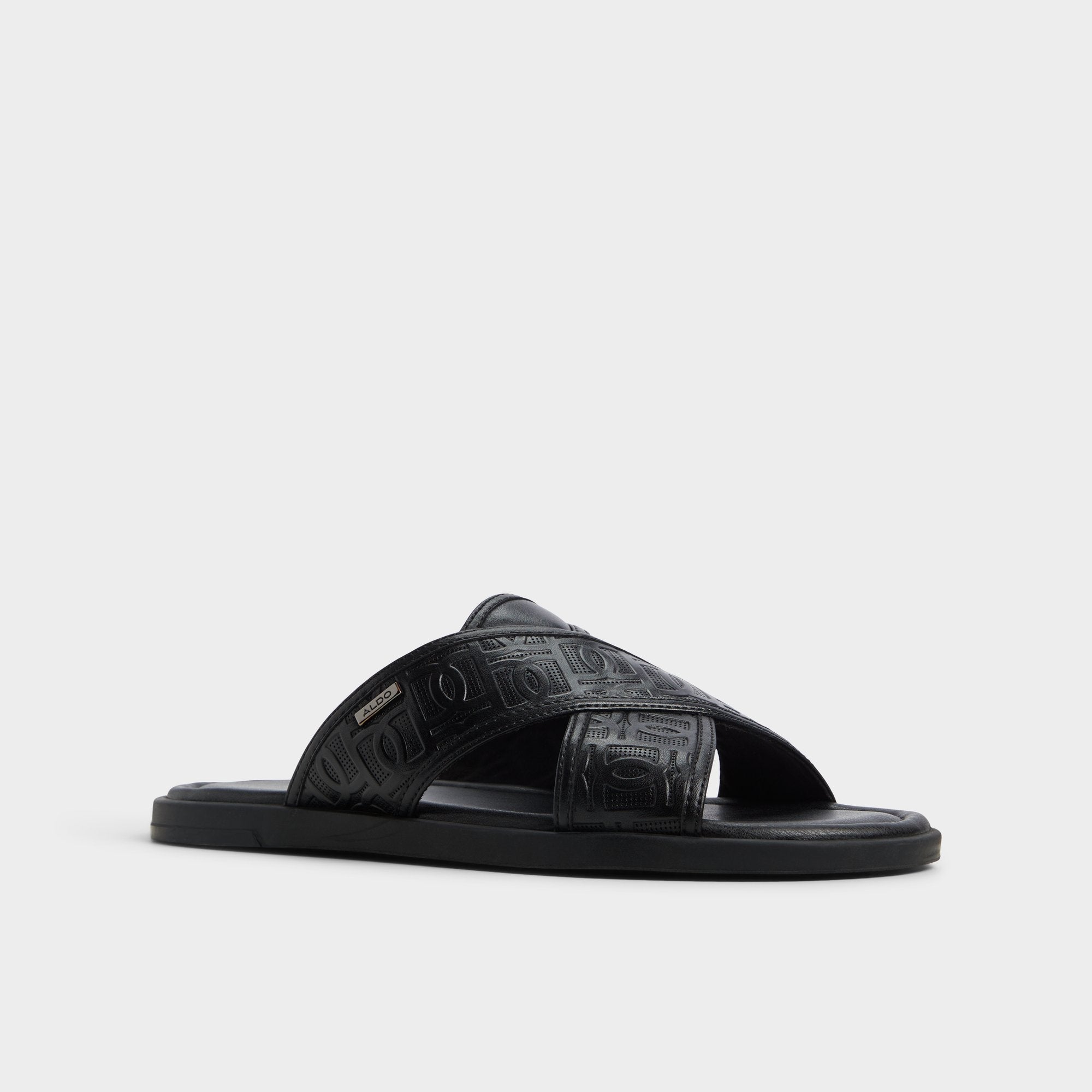Aldo | Olino Open Black Men's Slides - Slide sandal