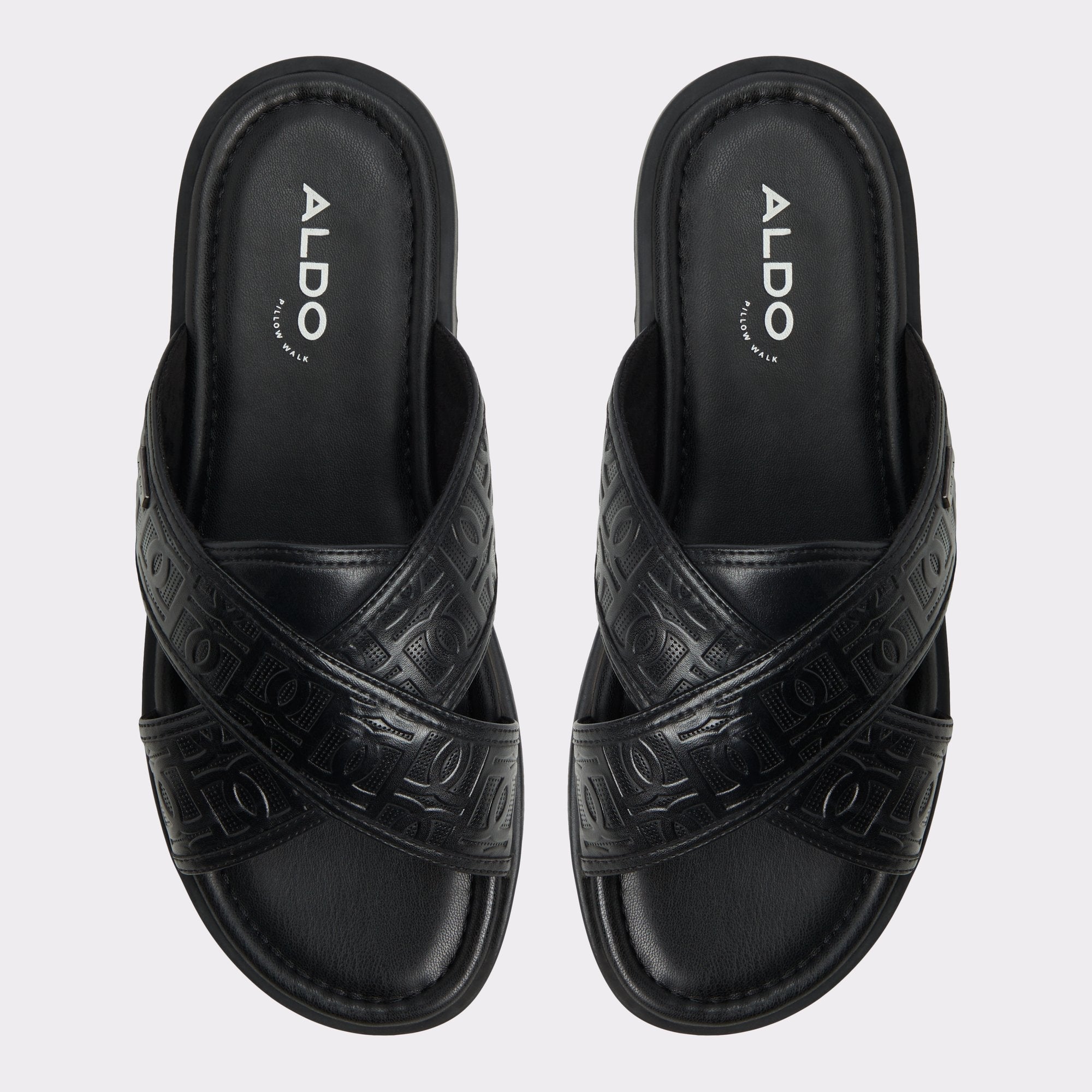 Aldo | Olino Open Black Men's Slides - Slide sandal