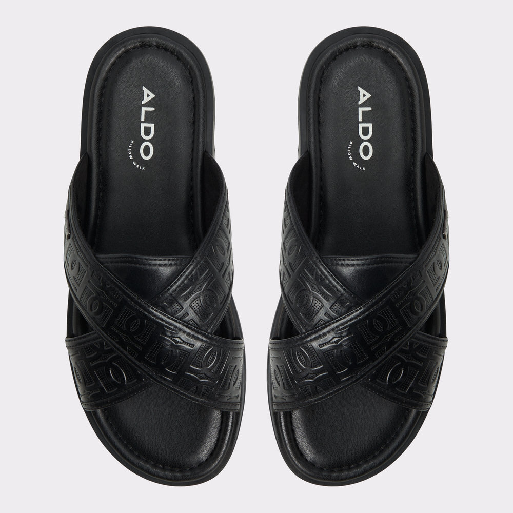 Aldo | Olino Open Black Men's Slides - Slide sandal
