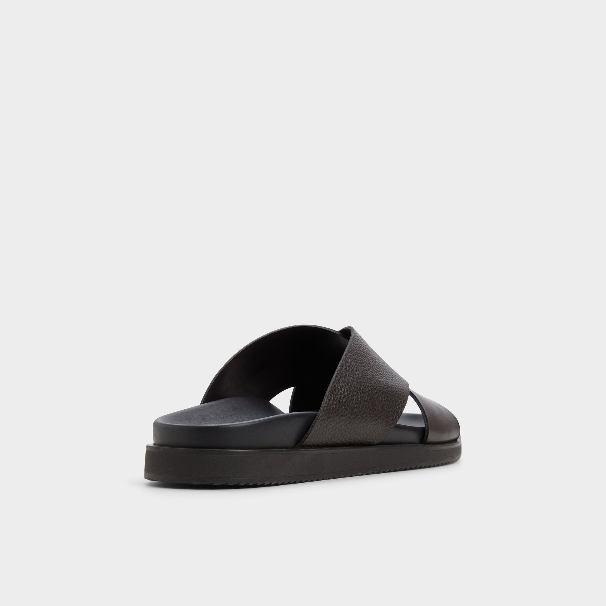 Aldo | Darley Dark Brown Men's Sandals & Slides - Strappy flat sandal