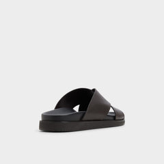 Aldo | Darley Dark Brown Men's Sandals & Slides - Strappy flat sandal