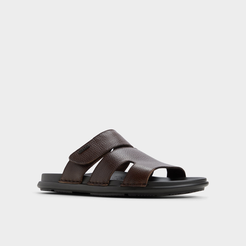 Aldo | Windham Dark Brown Men's Sandals & Slides - Slide sandal