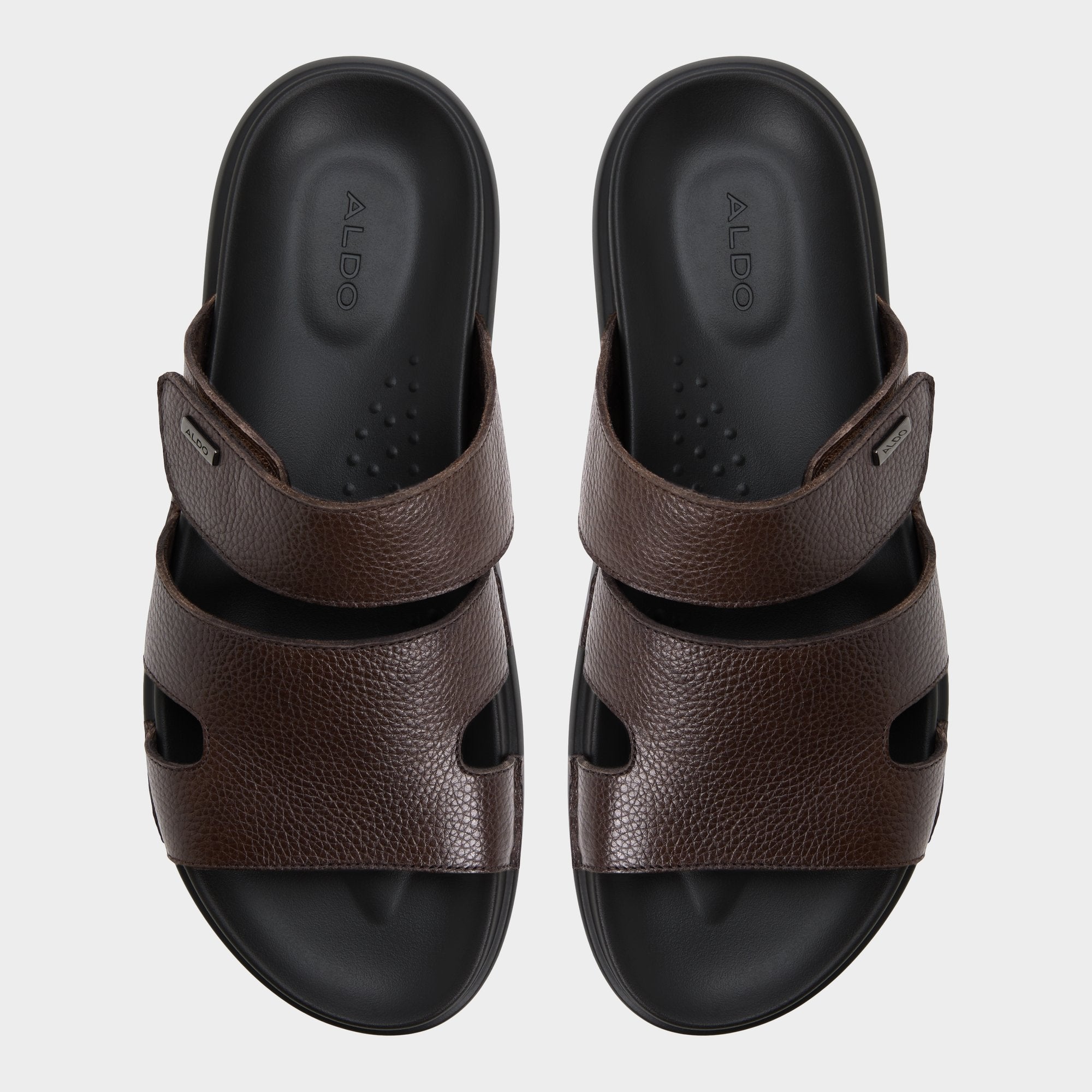 Aldo | Windham Dark Brown Men's Sandals & Slides - Slide sandal