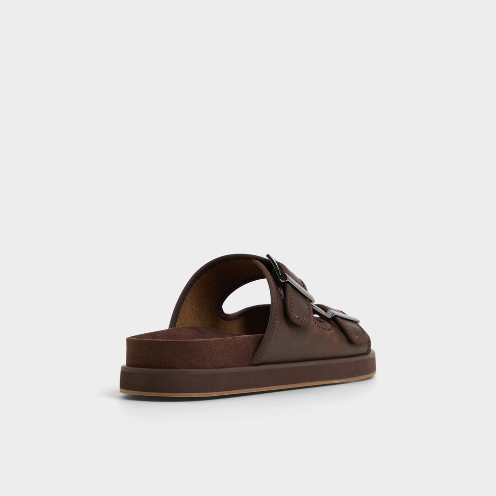 Aldo | Sunnyside Dark Brown Men's Slides - Slide sandal