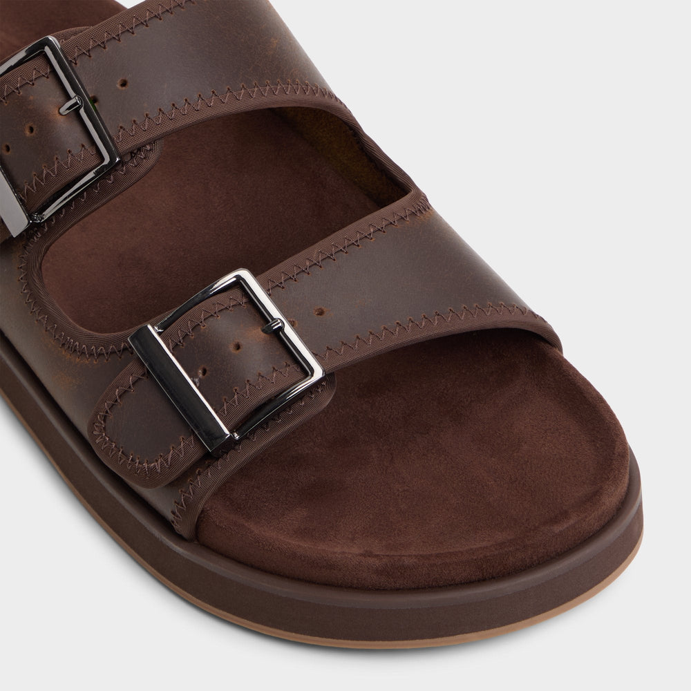 Aldo | Sunnyside Dark Brown Men's Slides - Slide sandal