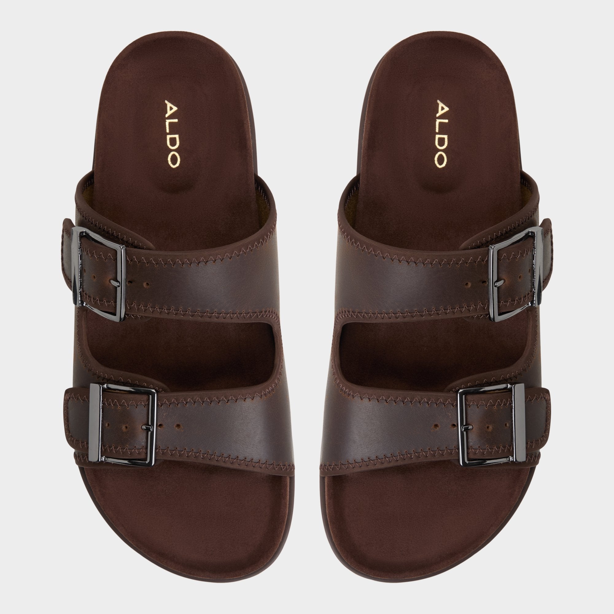 Aldo | Sunnyside Dark Brown Men's Slides - Slide sandal