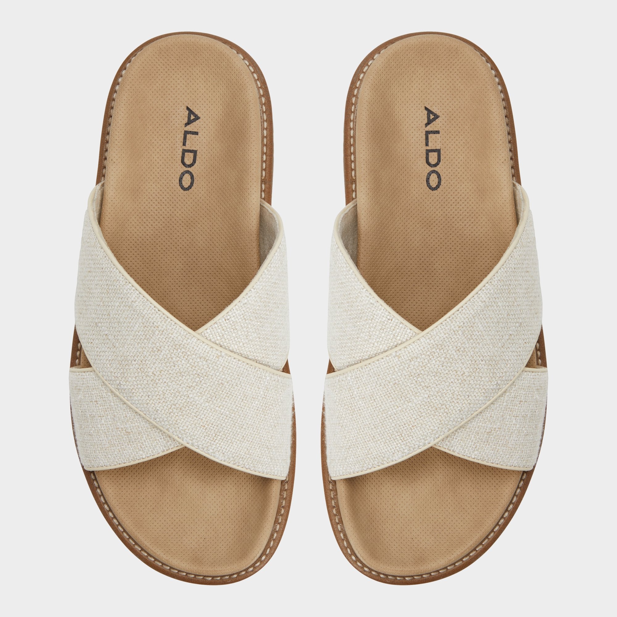 Aldo | Marrin Open Beige Men's Slides - Slide sandal