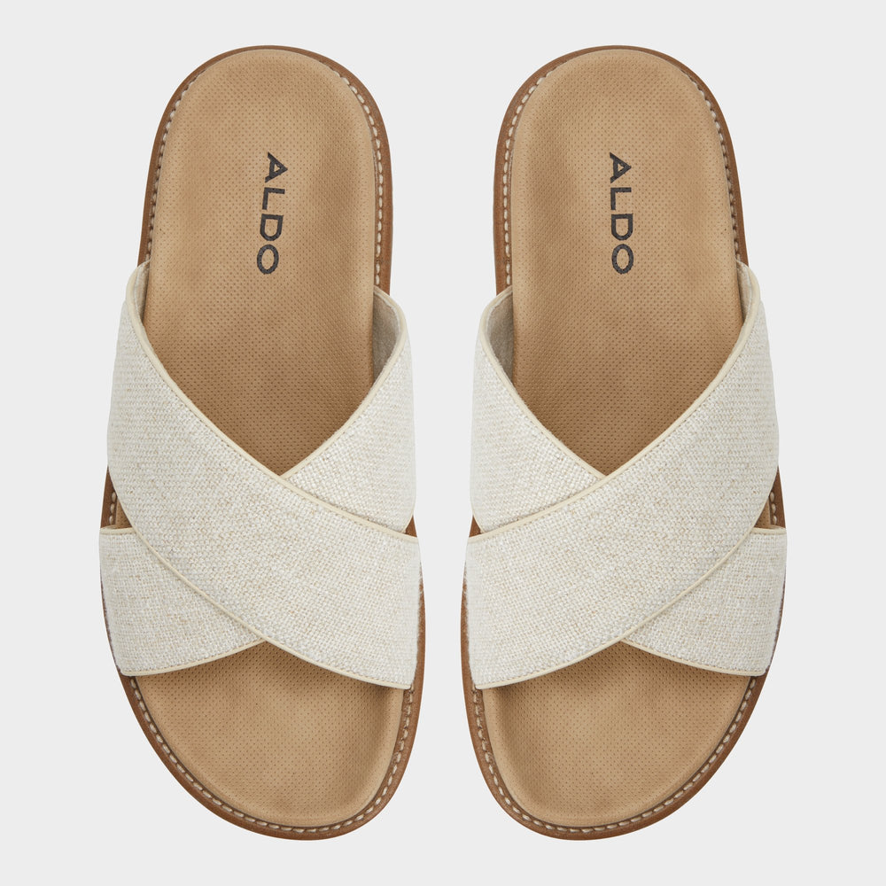 Aldo | Marrin Open Beige Men's Slides - Slide sandal