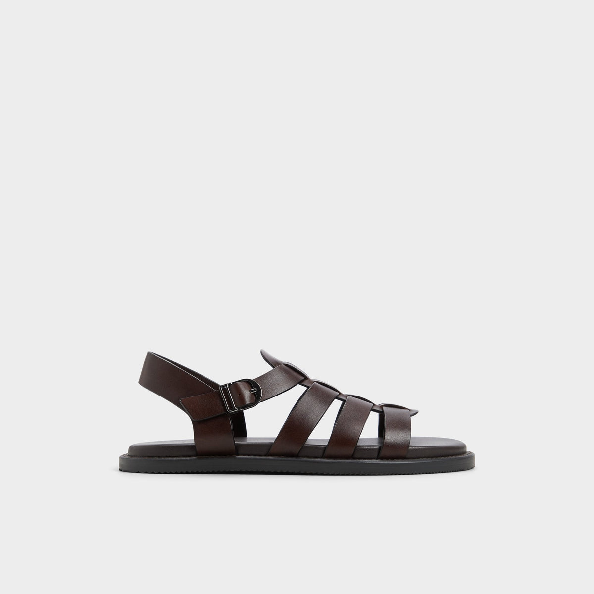 Aldo | Warley Dark Brown Men's Sandals & Slides - Strappy flat sandal