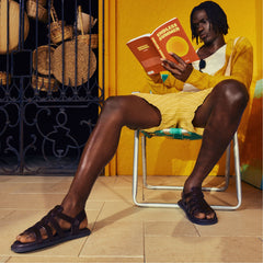 Aldo | Warley Dark Brown Men's Sandals & Slides - Strappy flat sandal