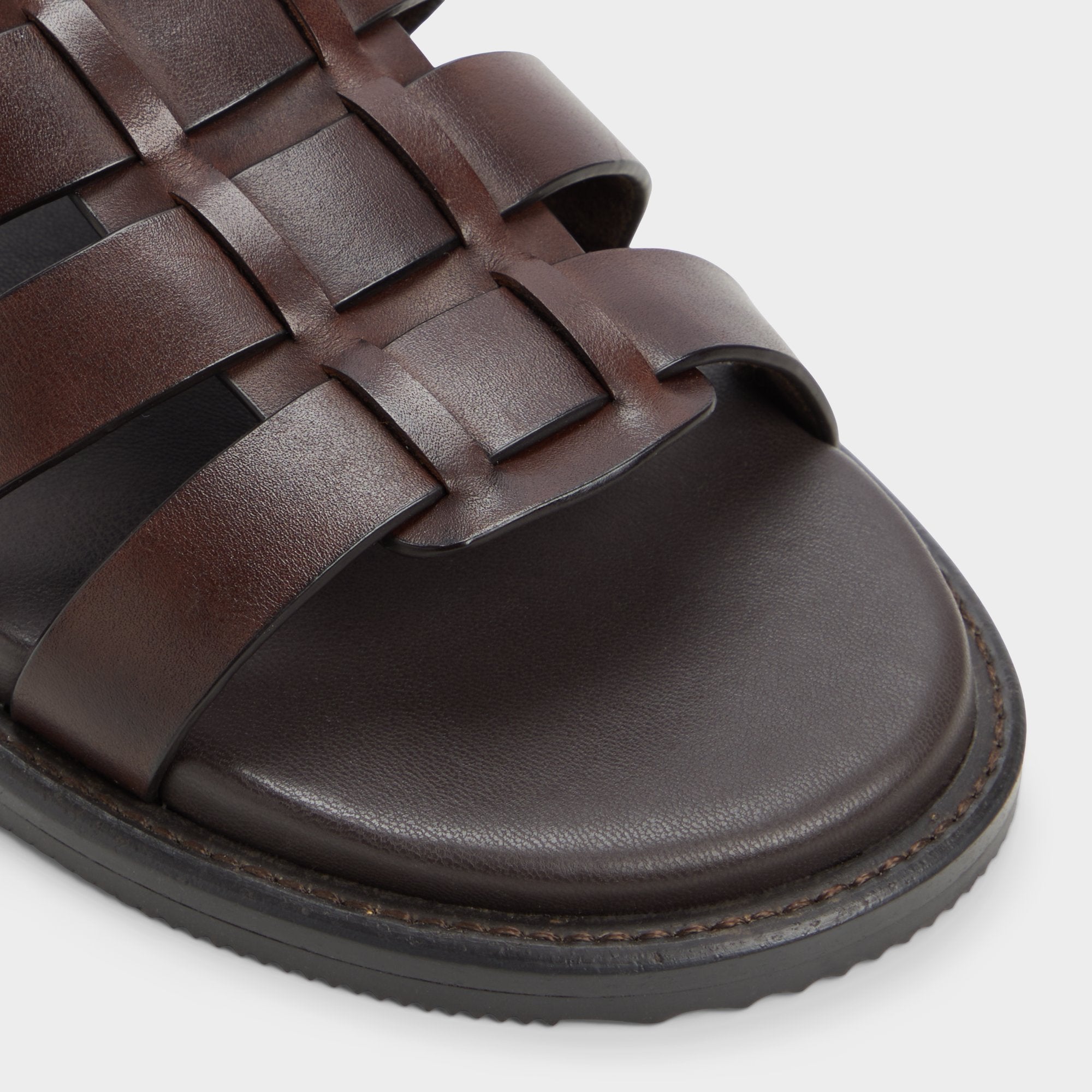 Aldo | Warley Dark Brown Men's Sandals & Slides - Strappy flat sandal