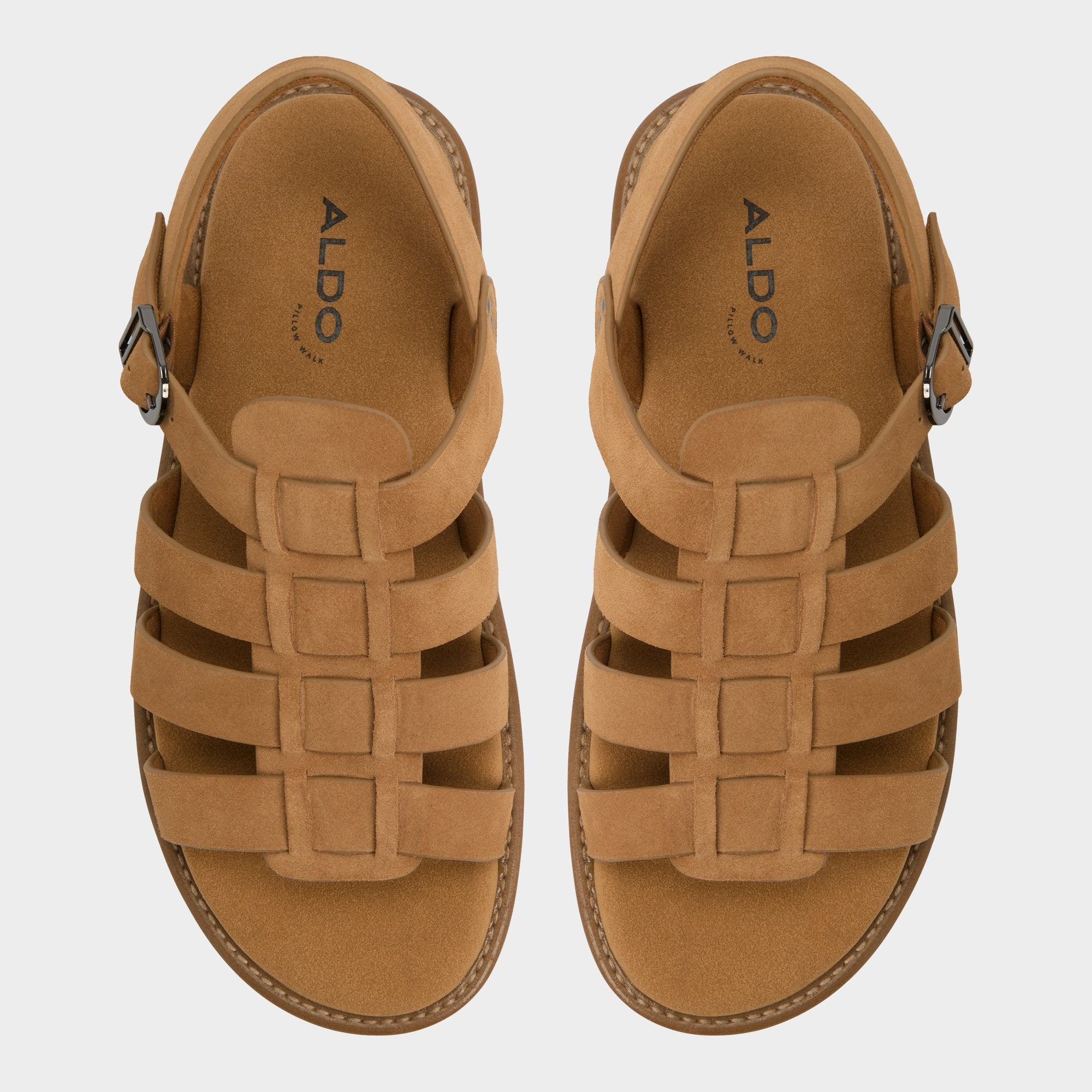 Aldo | Warley Camel Men's Sandals & Slides - Strappy flat sandal