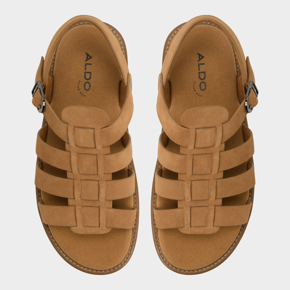 Aldo | Warley Camel Men's Sandals & Slides - Strappy flat sandal