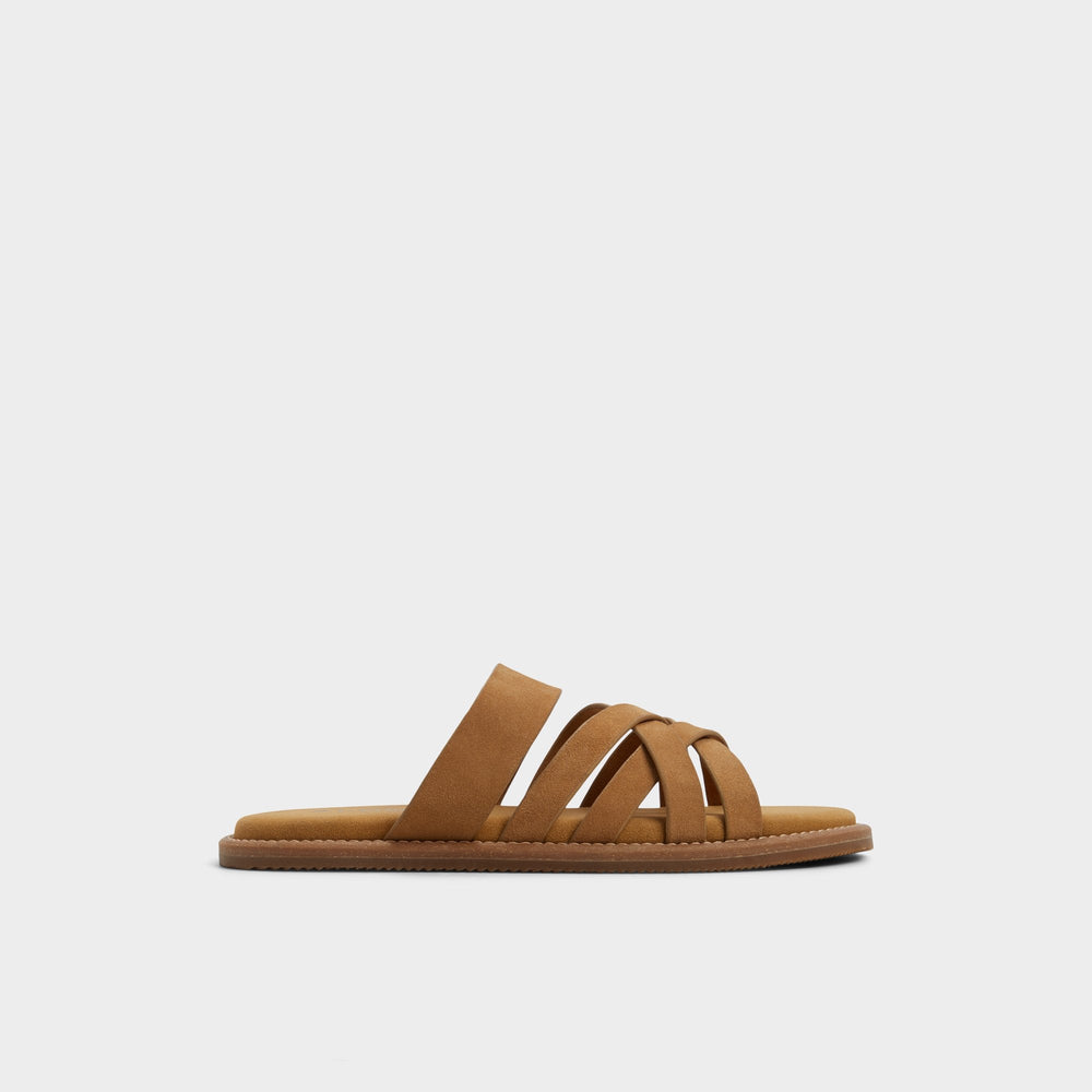 Aldo | Haniff Camel Men's Sandals & Slides - Strappy flat sandal