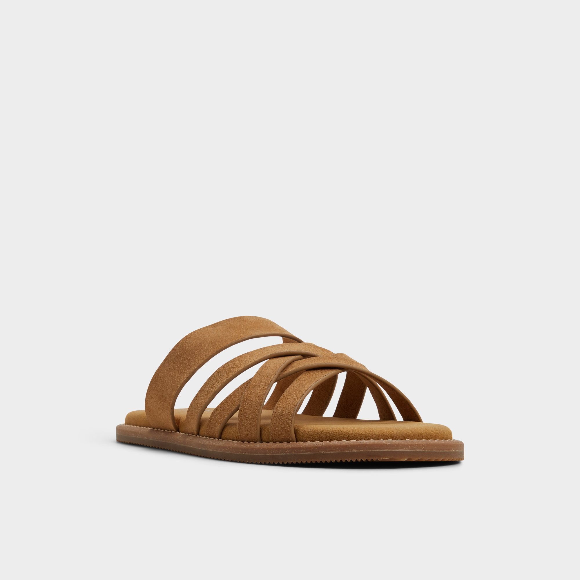Aldo | Haniff Camel Men's Sandals & Slides - Strappy flat sandal