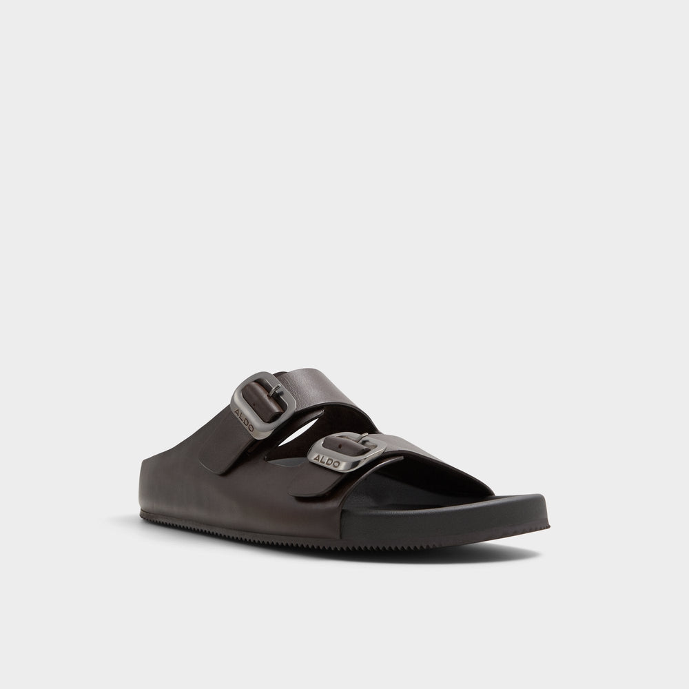 Aldo | Kennebunk Dark Brown Men's Slides - Slide sandal