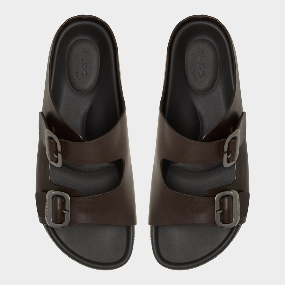 Aldo | Kennebunk Dark Brown Men's Slides - Slide sandal