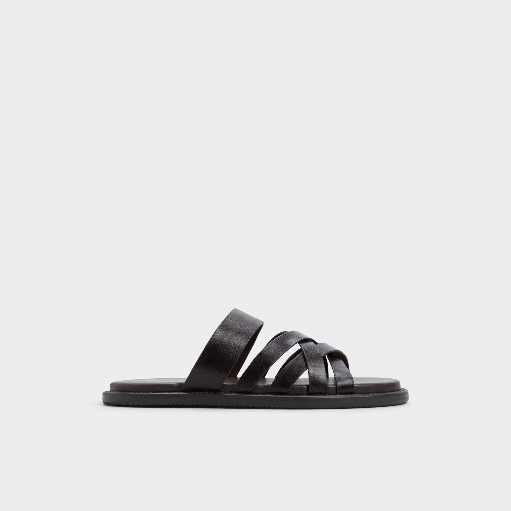 Aldo | Haniff Brown Men's Sandals & Slides - Strappy flat sandal
