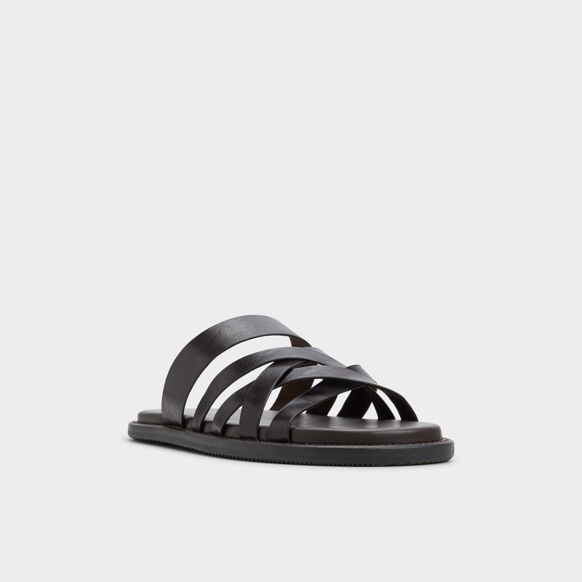 Aldo | Haniff Brown Men's Sandals & Slides - Strappy flat sandal