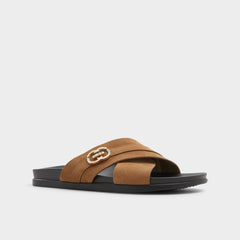 Aldo | Delmar Open Brown Men's Slides - Slide sandal