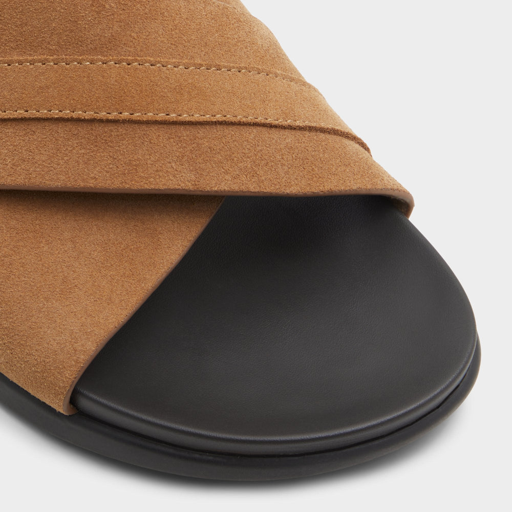 Aldo | Delmar Open Brown Men's Slides - Slide sandal
