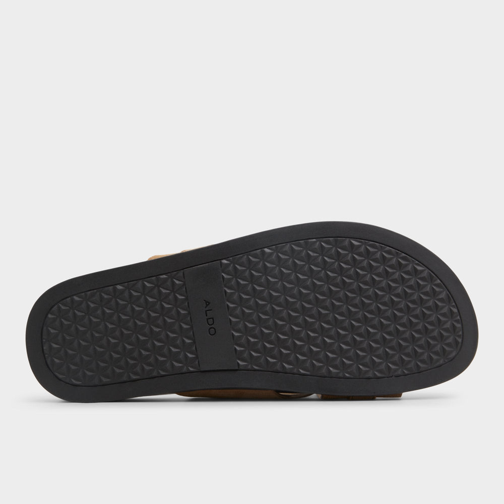 Aldo | Delmar Open Brown Men's Slides - Slide sandal