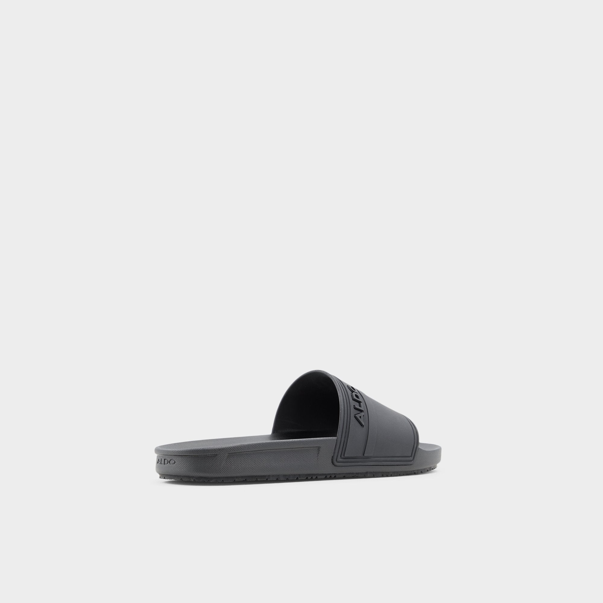 Aldo | Dinmore Black Synthetic Rubber Men's Slides - Slide sandal
