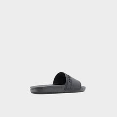 Aldo | Dinmore Black Synthetic Rubber Men's Slides - Slide sandal