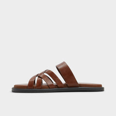 Aldo | Haniff Cognac Men's Sandals & Slides - Strappy flat sandal