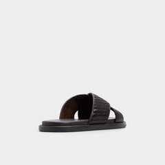Aldo | Tarik Dark Brown Men's Sandals & Slides - Slide sandal