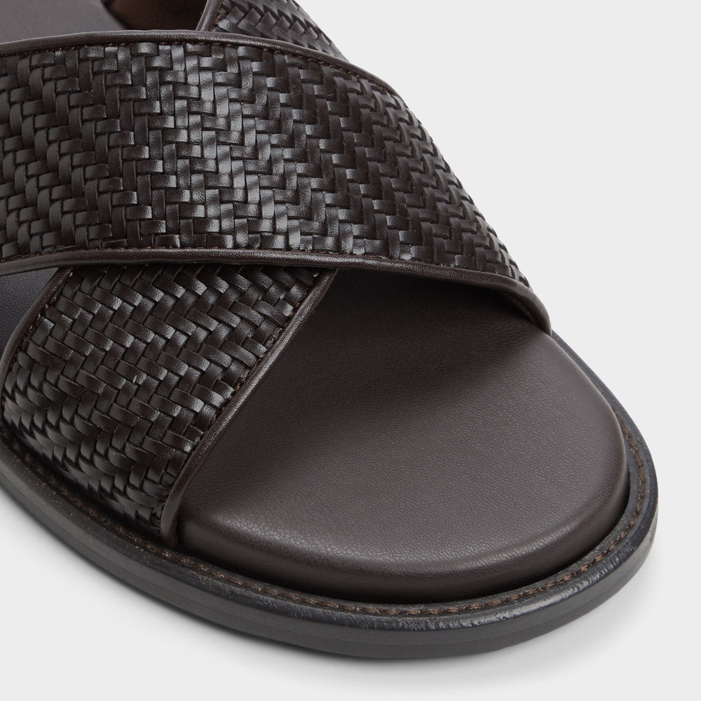 Aldo | Tarik Dark Brown Men's Sandals & Slides - Slide sandal