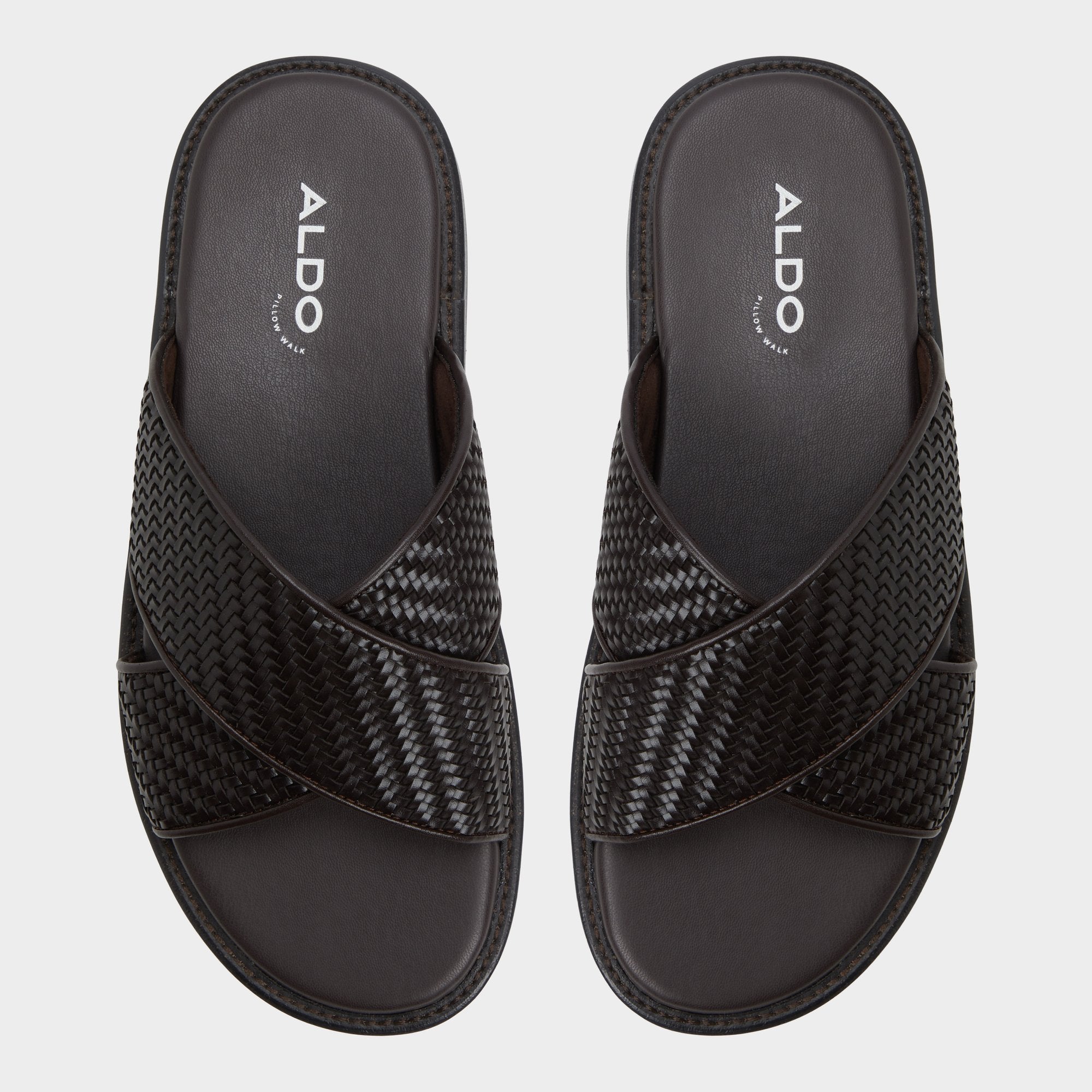 Aldo | Tarik Dark Brown Men's Sandals & Slides - Slide sandal