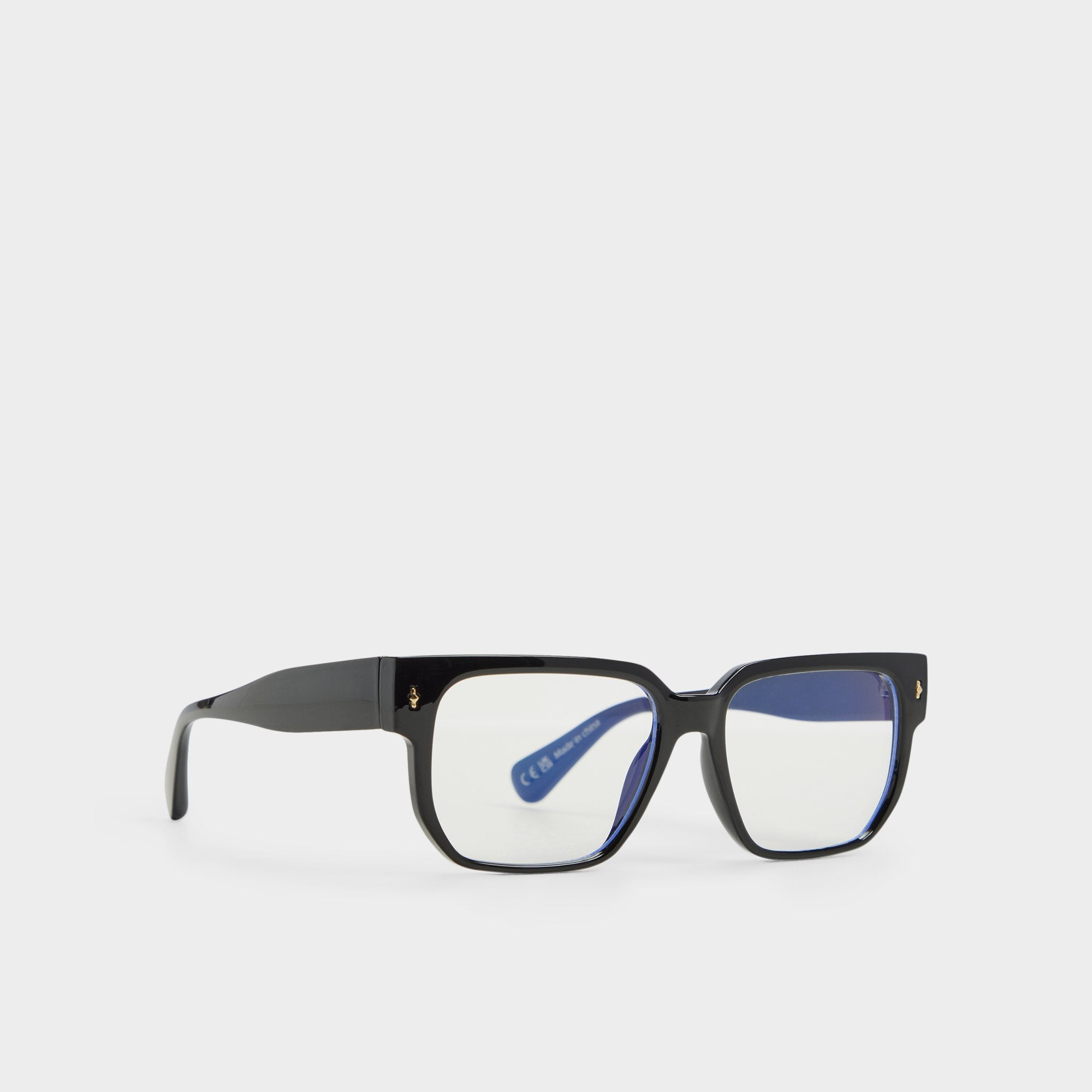 Aldo | Nightfall Black Men's Rectangle - Non-prescription reading glasses