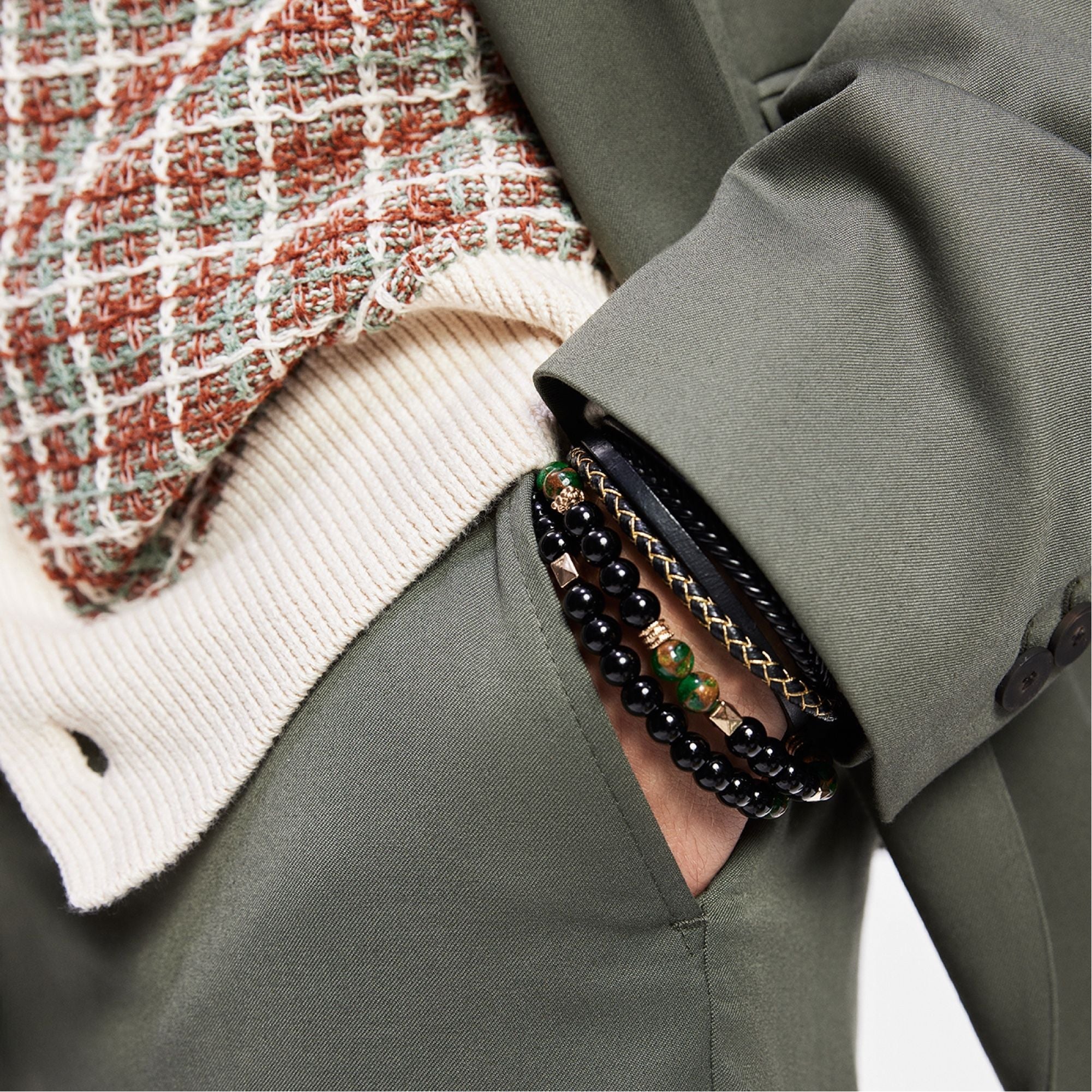Aldo | Alderbrae Dark Green Men's Jewelry - Bracelet