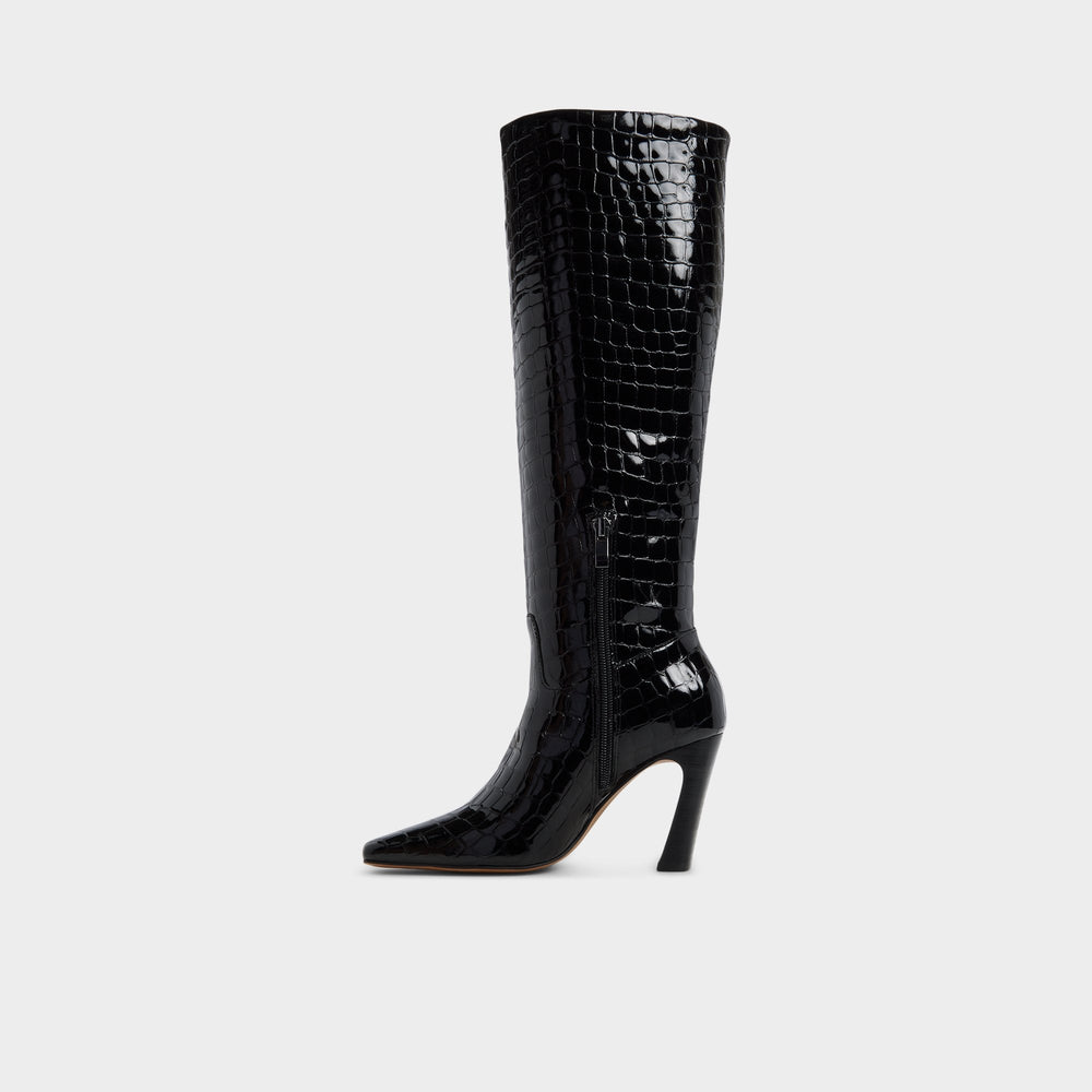 Aldo | Vivienna in Black - Knee-high boot, Block heel