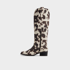 Aldo | Kaydia in Open Brown 14179225 - Western knee-high boot, Block heel