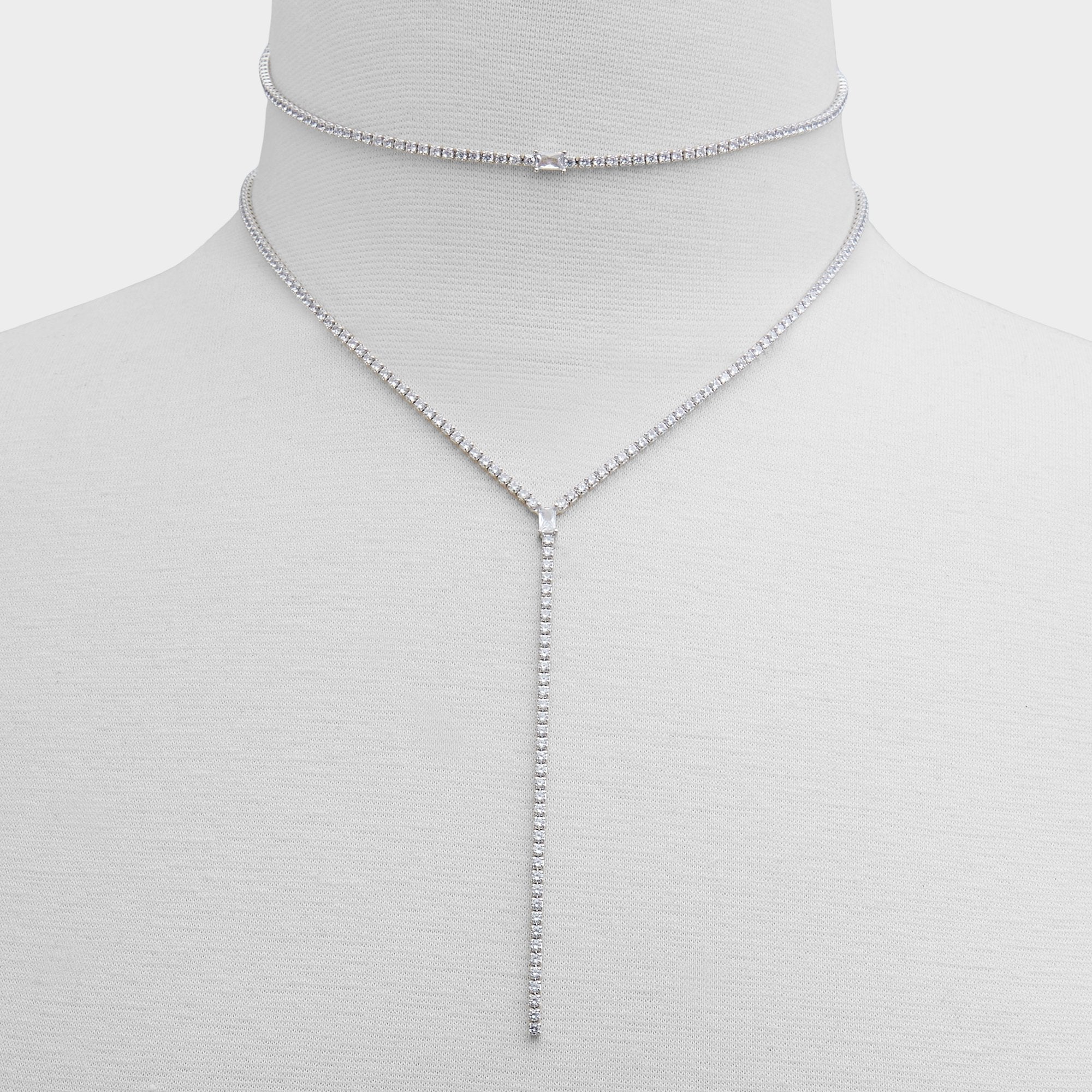Aldo | Alata Silver/Clear Multi Women's Cubic Zirconia - Necklace