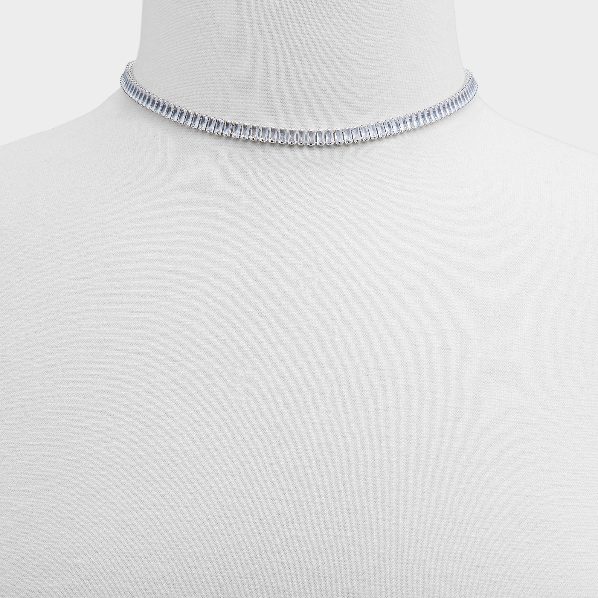 Aldo | Maliana Silver/Clear Multi Women's Necklaces - Choker necklace