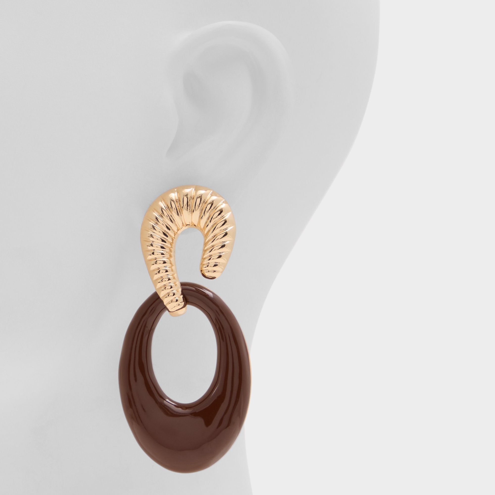 Aldo | Gemellina in Light Brown - Chandelier earrings