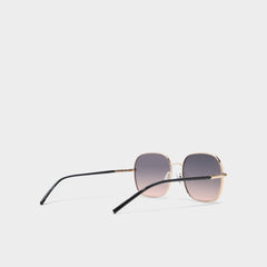Aldo | Elbamadar Black/Gold Multi Women's Square - Square sunglasses