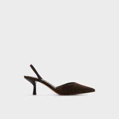 Aldo | Re in Olivia Dark Brown - Sling back high heel, Stiletto heel