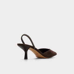 Aldo | Re in Olivia Dark Brown - Sling back high heel, Stiletto heel