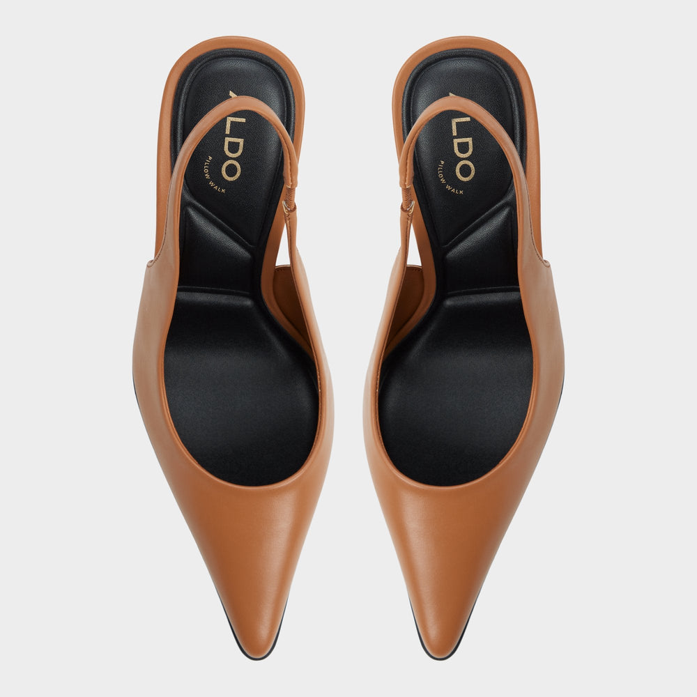 Aldo | Re in Samantha Light Brown - Sling back high heel, Stiletto heel