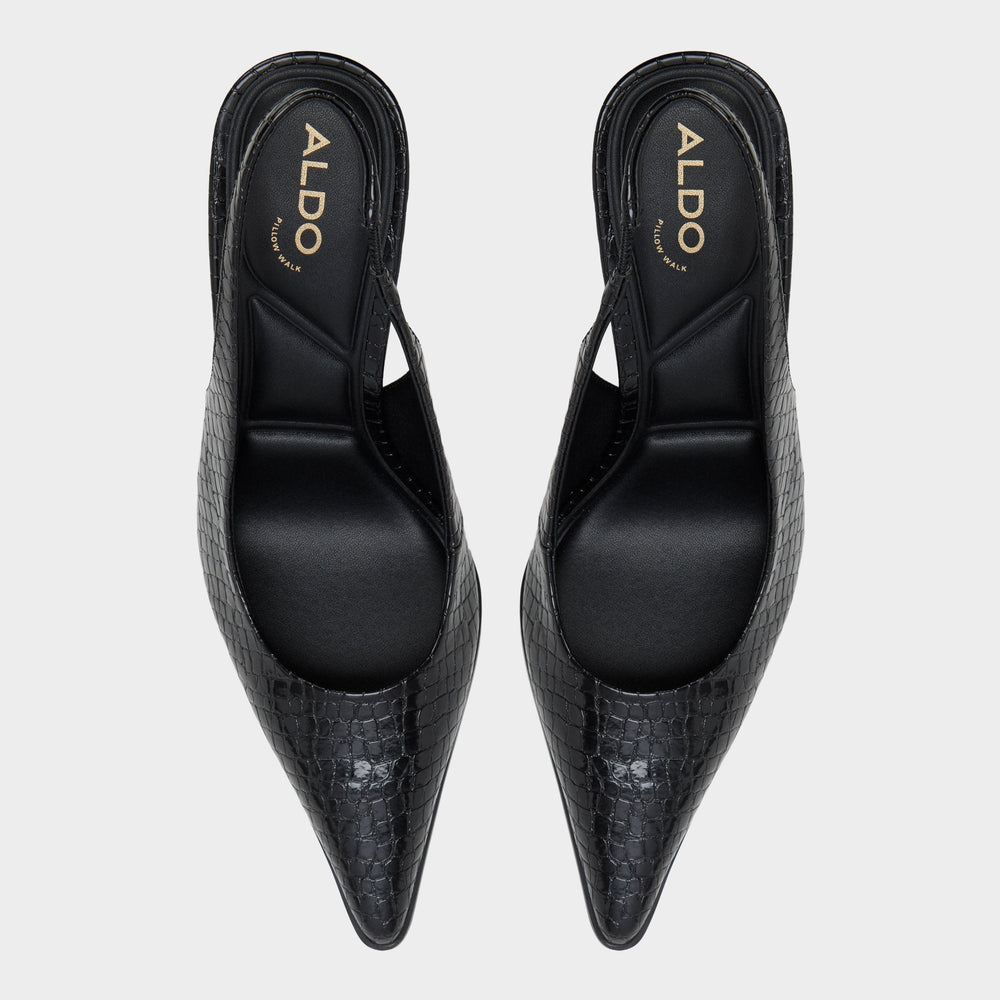 Aldo | Re in Samantha Other Black - Sling back high heel, Stiletto heel