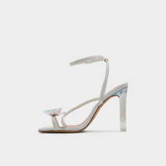 Aldo | Pepela in White - Strappy heeled sandal, Block heel